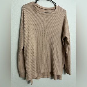 Waffle knit top